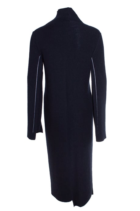 JIL SANDER wool turtle neck dress in blue - Image 2
