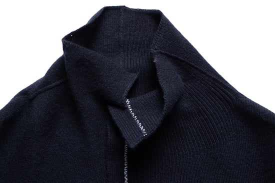 JIL SANDER wool turtle neck dress in blue - Image 6