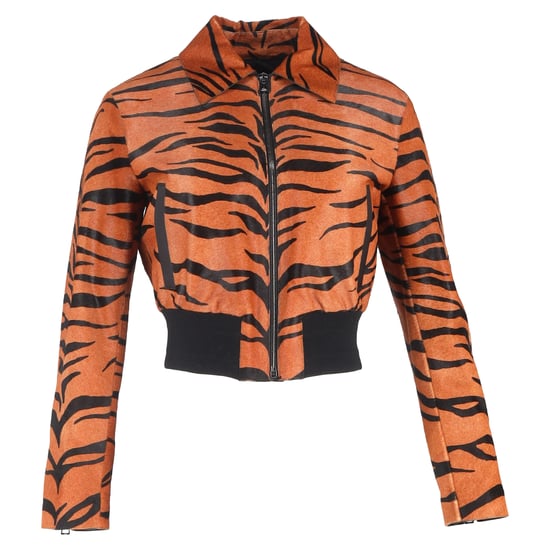 Christian Dior Tigertryck Bomberjacka i djurmönstrad kalvskinn - Image 1
