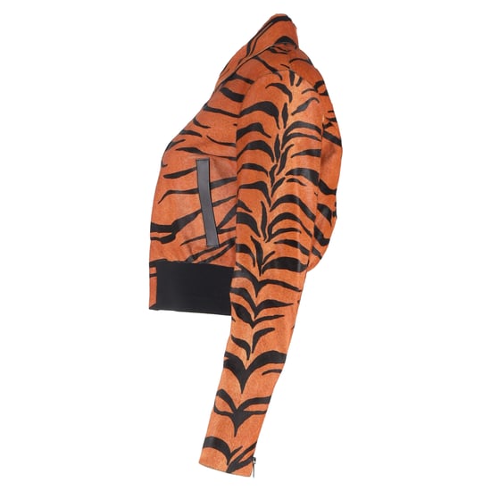 Christian Dior Tigertryck Bomberjacka i djurmönstrad kalvskinn - Image 2