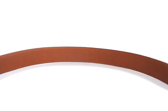 Santoni Alligator leren riem in het wit - Image 6