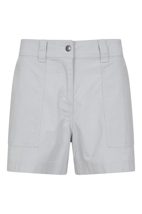 'Coast' Women's Shorty Shorts with Multiple Pockets Breathable Summer Bottoms Light Grey - Image 1