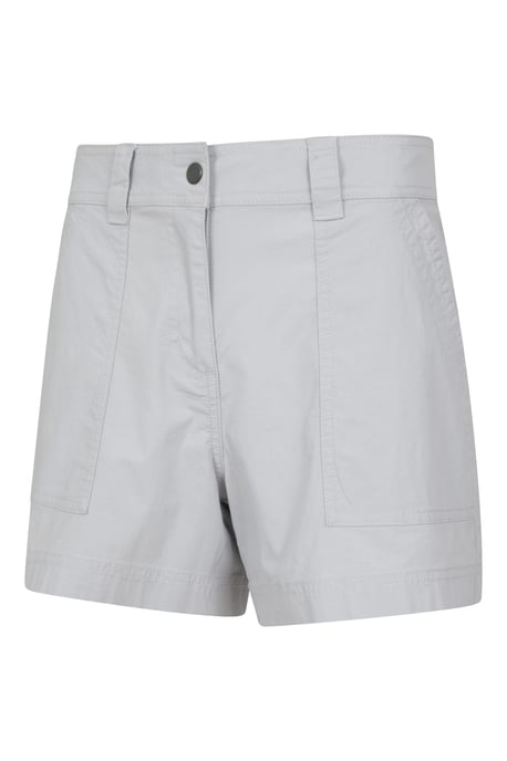 'Coast' Women's Shorty Shorts with Multiple Pockets Breathable Summer Bottoms Light Grey - Image 4