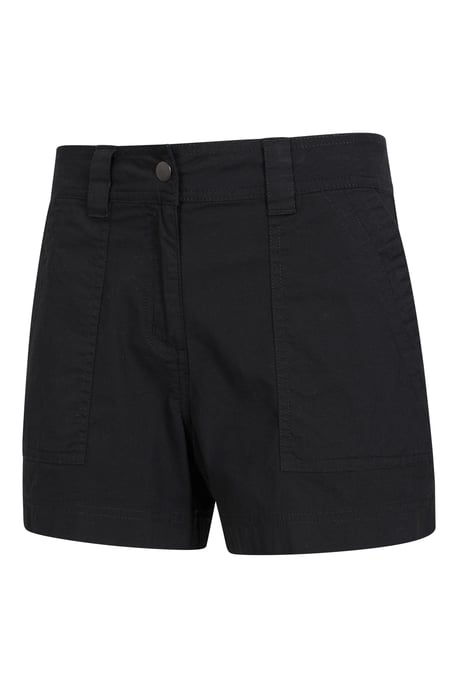 'Coast' Women's Shorty Shorts with Multiple Pockets Breathable Summer Bottoms Black - Image 4