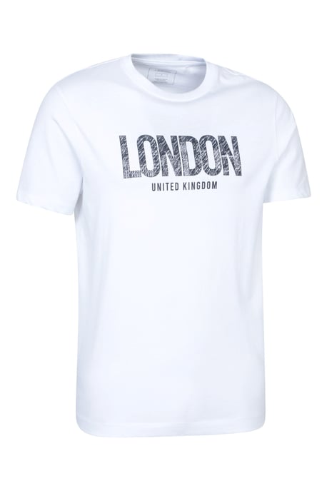 Regional Men's London T-Shirt Cotton Sun Protection Breathable Casual Tee White - Image 2