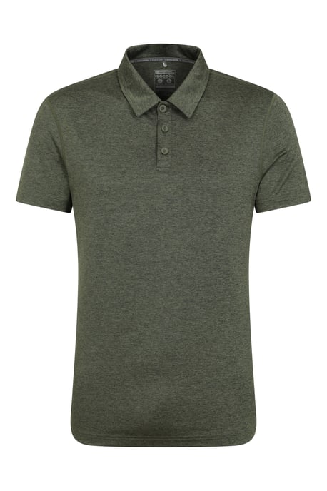 'Deuce' Men's Polo IsoCool High Wicking Casual Summer T-Shirt Forest Green - Image 5