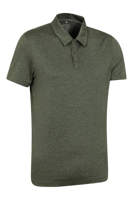 'Deuce' Men's Polo IsoCool High Wicking Casual Summer T-Shirt Forest Green - Image 6