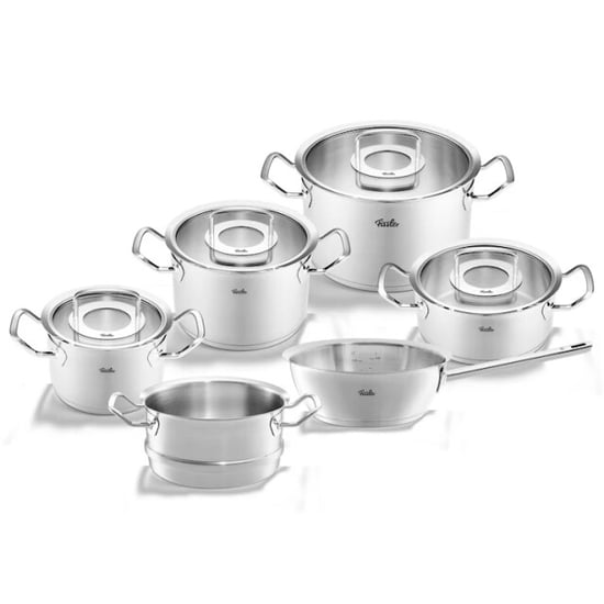 Fissler Original-profi collection 2022 pannenset met steelpan, stoominzet en glasdeksels, 6-delig - Image 2
