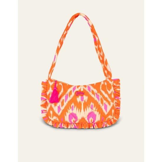 Oilily Heavens city hobo bag with ruffles - Image 4