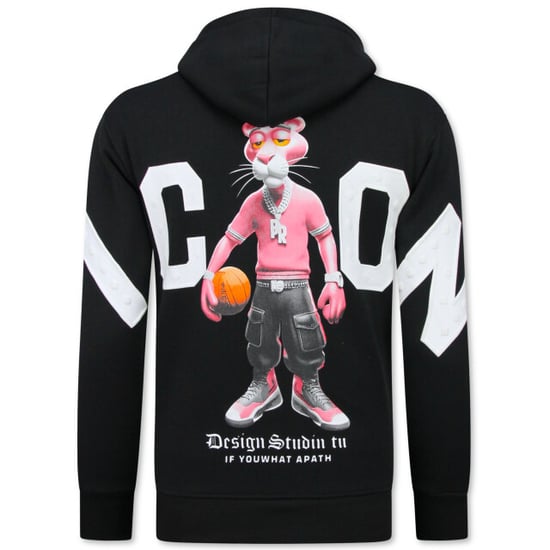 Top-Star Oversized hoodie met capuchon icon panther print - Image 1