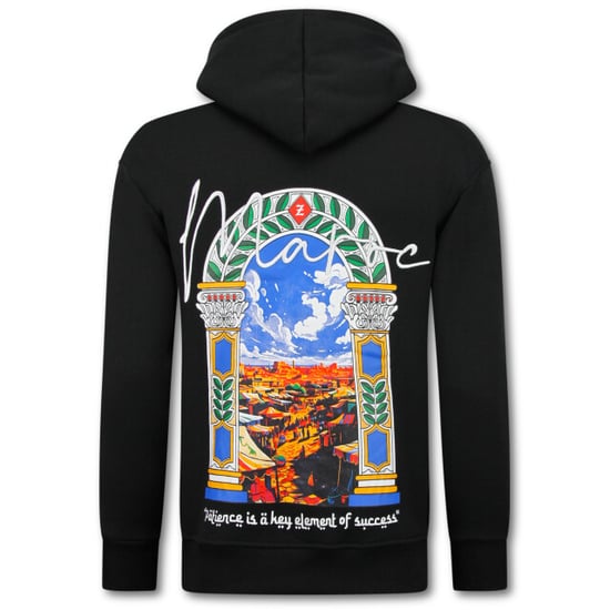 Top-Star Oversized hoodie met capuchon maroc print - Image 1