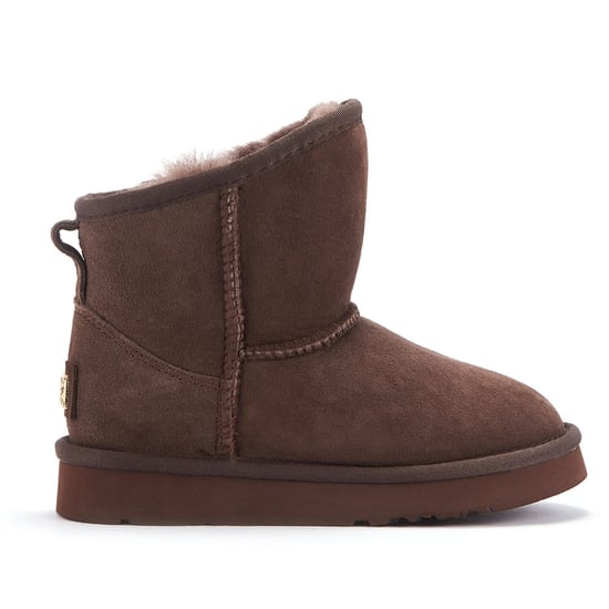 Kids Cosy X Short Burnt Ankle Boots - Image 1