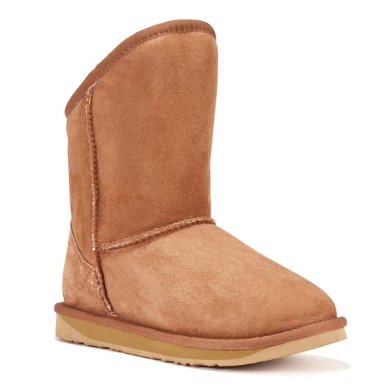 Kids Cosy X Short Chestnut Ankle Boots - Image 2
