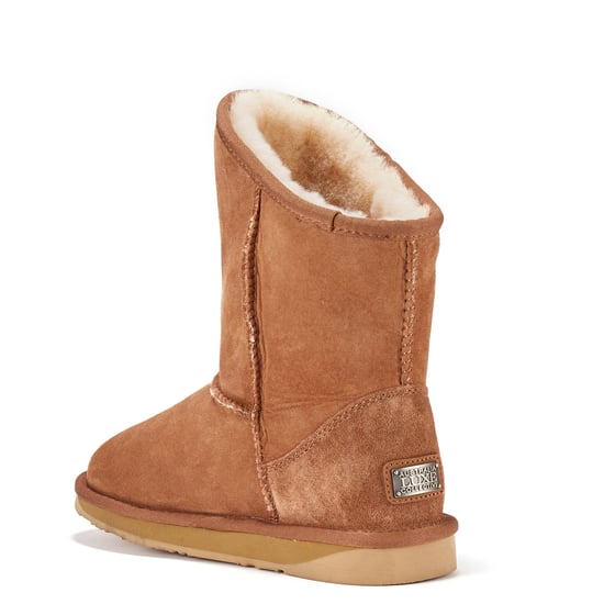 Kids Cosy X Short Chestnut Ankle Boots - Image 3