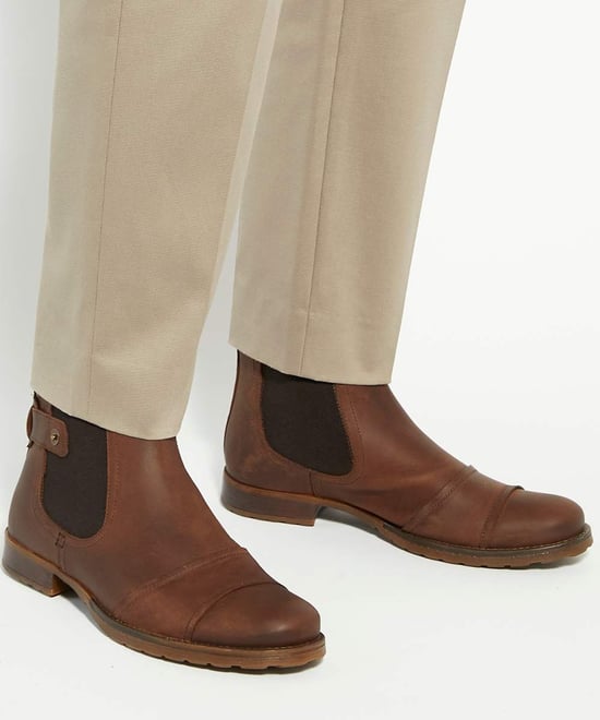 Dune Mens Saltwood Wf - Leather Casual Chelsea Boots - Image 3