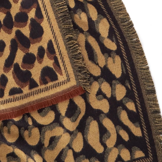 Dune Accessories Leopards - Fringed Leopard Print Scarf - Image 2