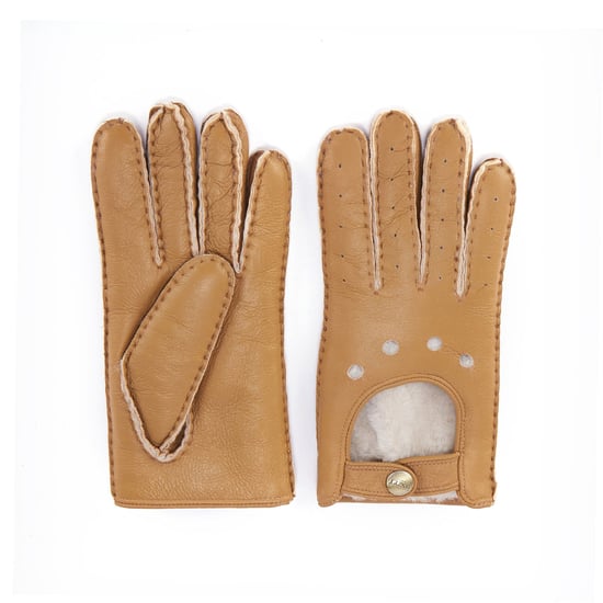 Moto Gloves Leather Chestnut Gloves - Image 3