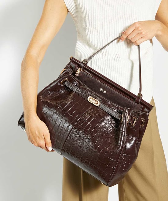 Dune Accessories Dynamic - Leather Metal Trim Tote Bag - Image 2