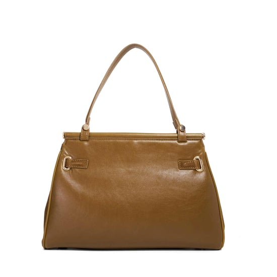 Dune Accessories Dynamic M - Leather Metal Trim Tote Bag - Image 4