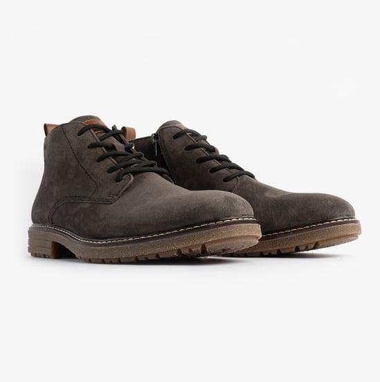 Rieker 33106-45 Mens Boots Grey - Image 4