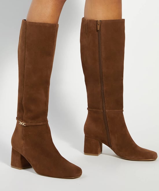 Dune Ladies Sanna - Snaffle Trim Knee High Block Heeled Boots - Image 3