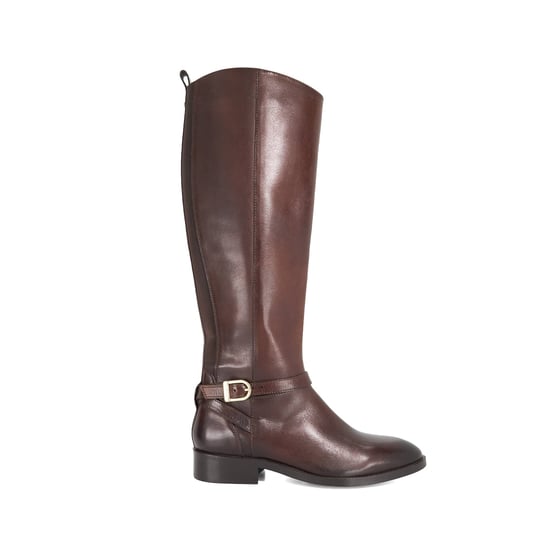 Dune Ladies Talias - Leather Metal Buckle Knee High Boots - Image 2
