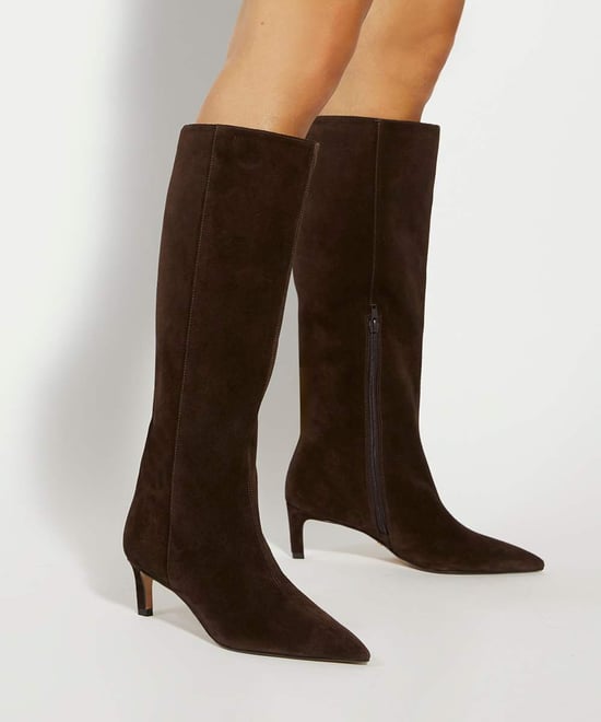 Dune Ladies Wf Smoothly - Kitten-Heel Knee-High Wide Fit Boots - Image 3