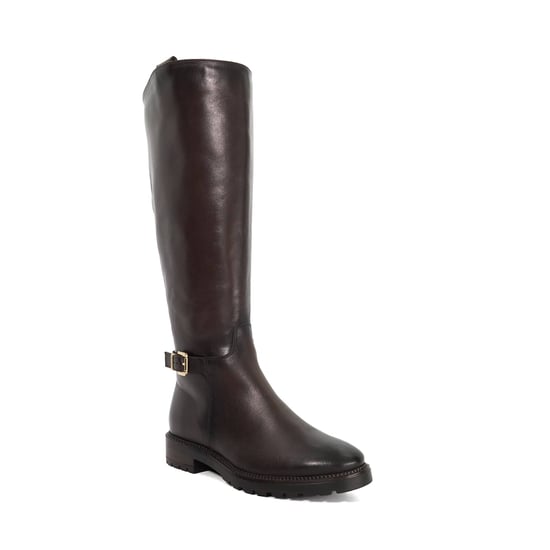 Dune Ladies Tabbey - Leather Buckle Knee High Boots - Image 1