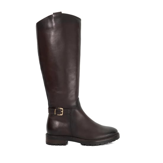 Dune Ladies Tabbey - Leather Buckle Knee High Boots - Image 2