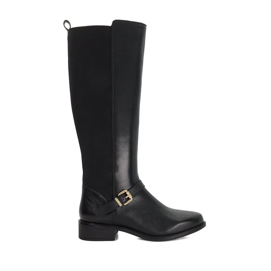 Dune Ladies Toon - Buckle Detail Leather Knee High Boots - Image 2