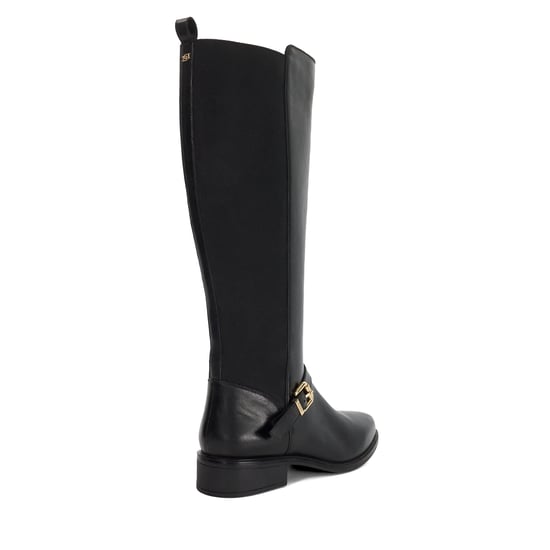 Dune Ladies Toon - Buckle Detail Leather Knee High Boots - Image 4
