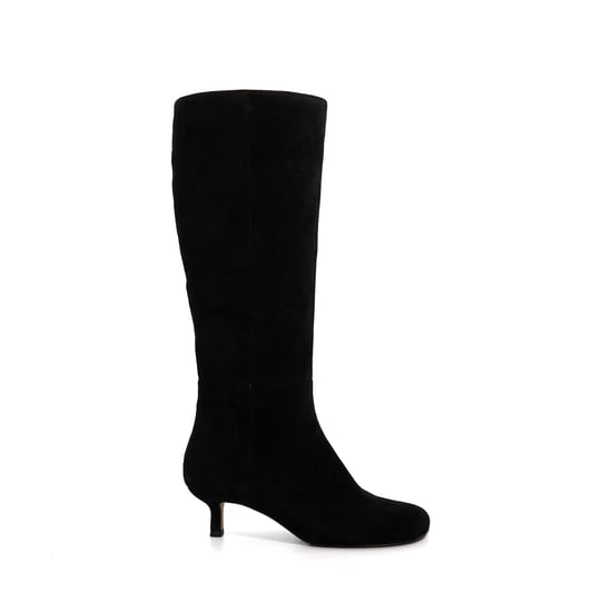 Dune Ladies Searing - Suede Kitten Heel Knee High Boots - Image 2