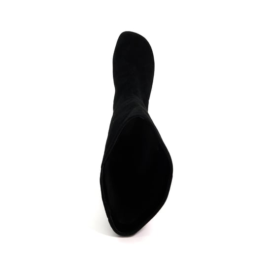 Dune Ladies Searing - Suede Kitten Heel Knee High Boots - Image 4