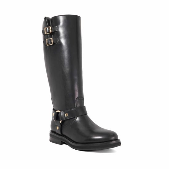 Dune Ladies Truely - Leather Buckle Detail Knee High Boots - Image 1