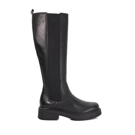 Dune Ladies Temmings - Leather Chunky Knee High Boots - Image 2