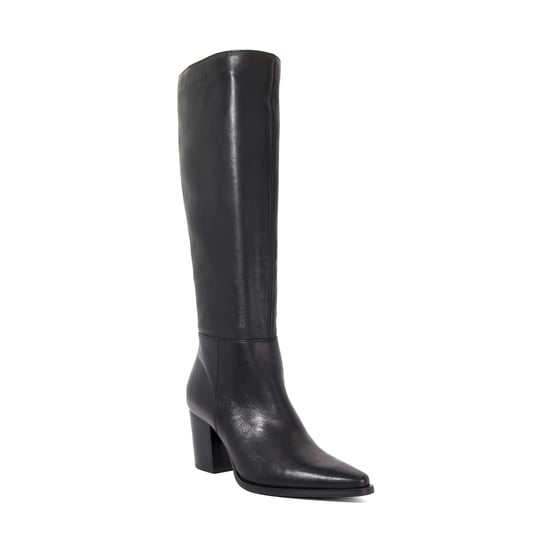 Dune Ladies Tenna - Leather Block Heel Knee High Boots - Image 1