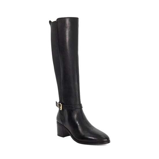 Dune Ladies Tilbys - Mid Height Leather Knee High Boots - Image 1
