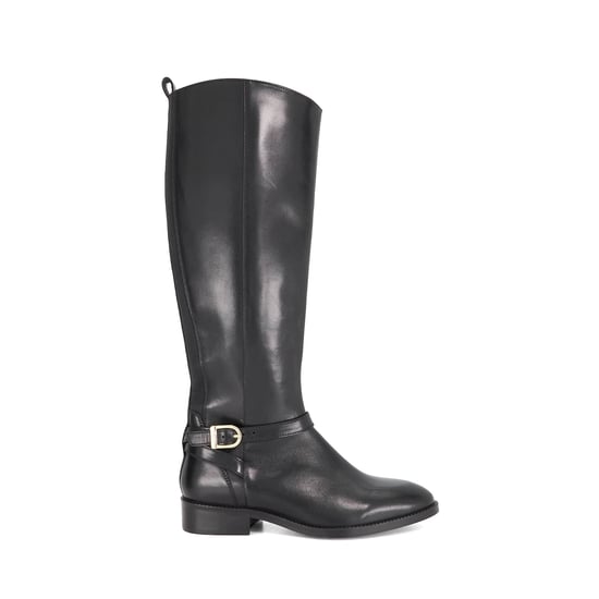Dune Ladies Talias - Leather Metal Buckle Knee High Boots - Image 2