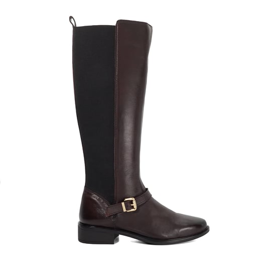 Dune Ladies Toon - Buckle Detail Leather Knee High Boots - Image 2