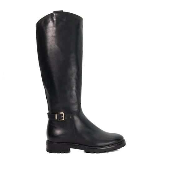Dune Ladies Tabbey - Leather Buckle Knee High Boots - Image 2