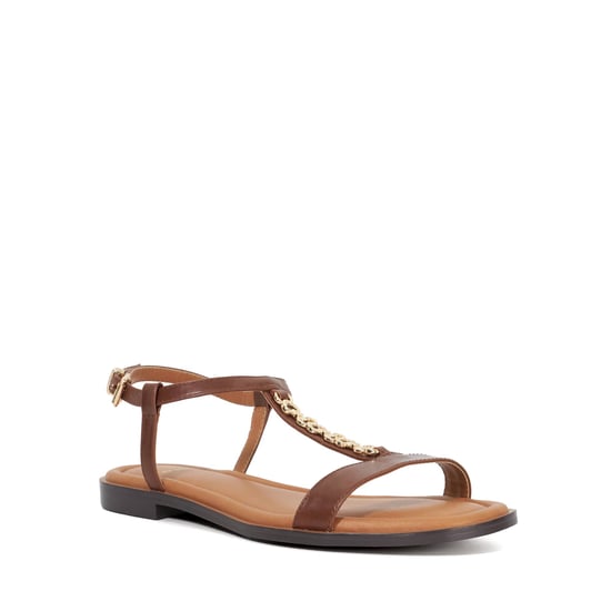 Dune Ladies Lollipops - Leather Chain Detail Open Toe Sandals - Image 1