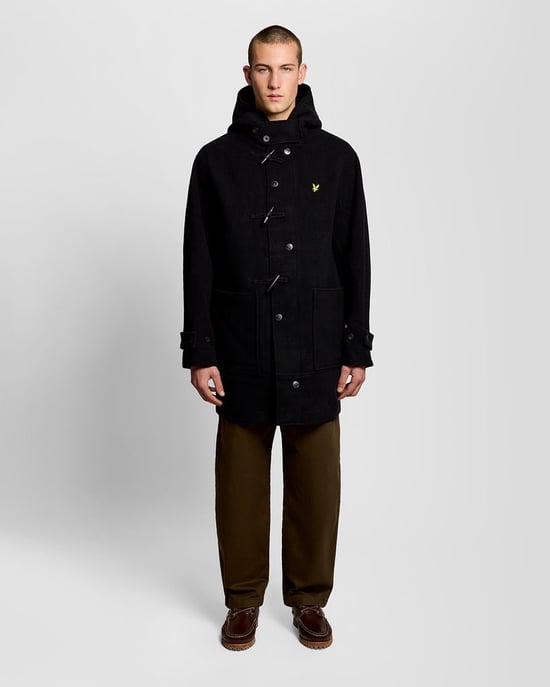 Lyle & Scott Duffle Coat - Black - Image 2