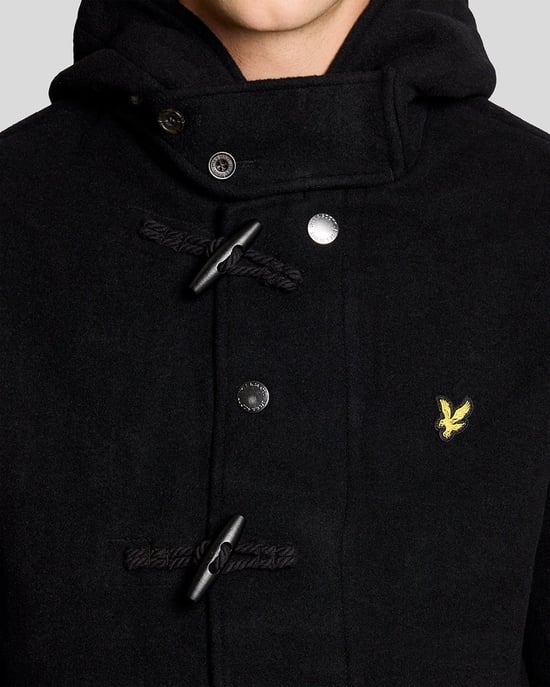 Lyle & Scott Duffle Coat - Black - Image 3