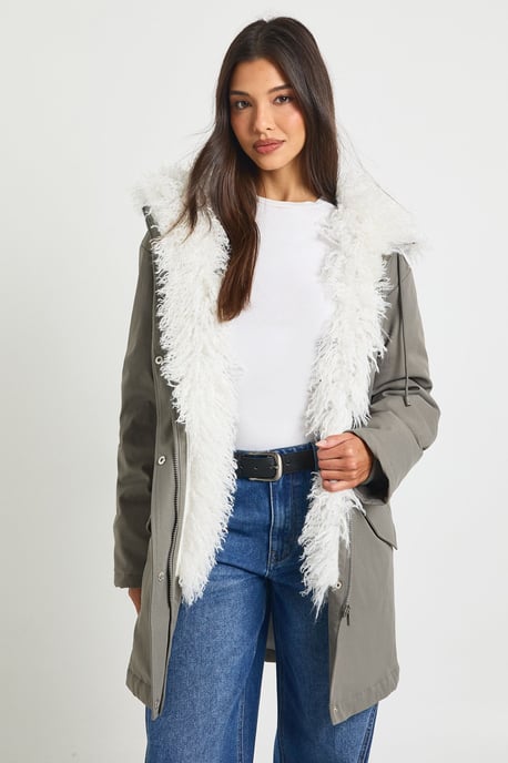 Fur Lined Parka - Image 1
