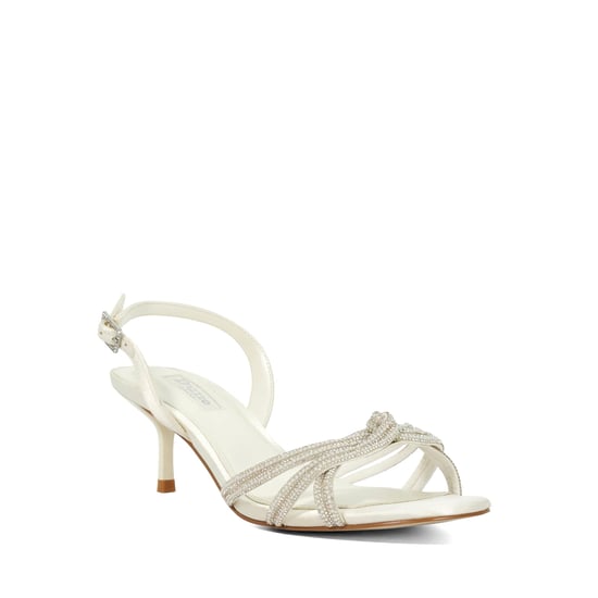 Dune Ladies Moments - Satin Low Stiletto Heel Sandals - Image 2