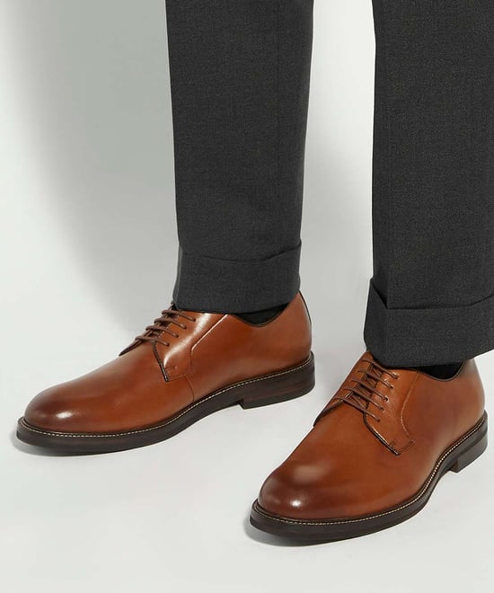 Dune Mens Siril - Leather Gibson Shoes - Image 3