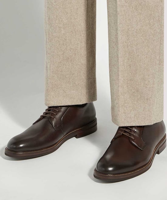 Dune Mens Siril - Leather Gibson Shoes - Image 3