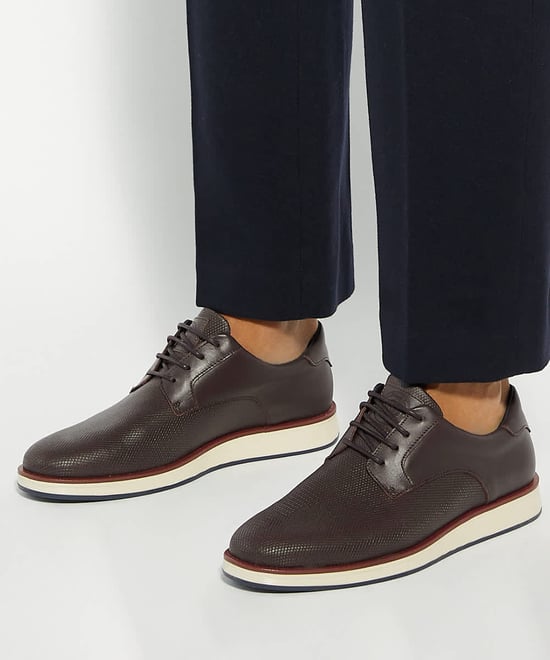 Dune Mens Bow - Leather Lace-Up Hybrid Gibson - Image 3