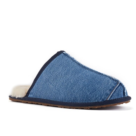Mens Closed Mule Denim Mules - Image 2