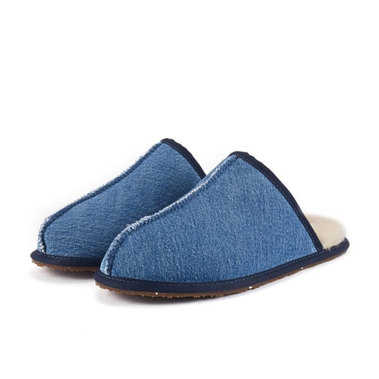 Mens Closed Mule Denim Mules - Image 4